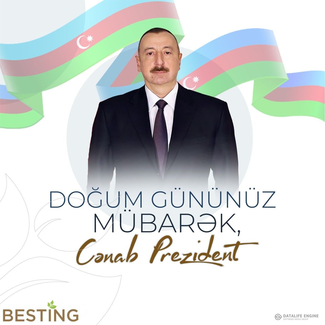 TƏBRİK EDİRİK CƏNAB PREZİDENT!  QALİB XALQIN QALİB LİDERİNƏ XOŞ ARZULARLA